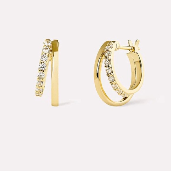Ana Luisa Jewelry - NWOT Ana Luisa Toda double hoop earrings